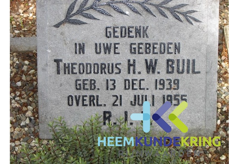 Grafstenen kerkhof Herwen Coll. HKR (328) Th. H.W.Buil
